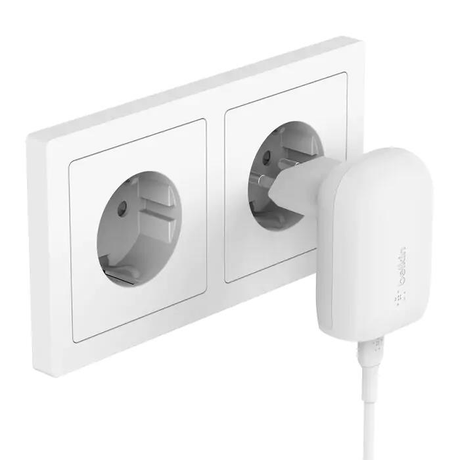 Belkin BoostCharge USB-C 30W Single USB-C Port with USB-C Cable - White WCA005VF1MWH-B6