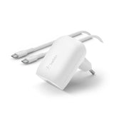 Belkin BoostCharge USB-C 30W Single USB-C Port with USB-C Cable - White WCA005VF1MWH-B6