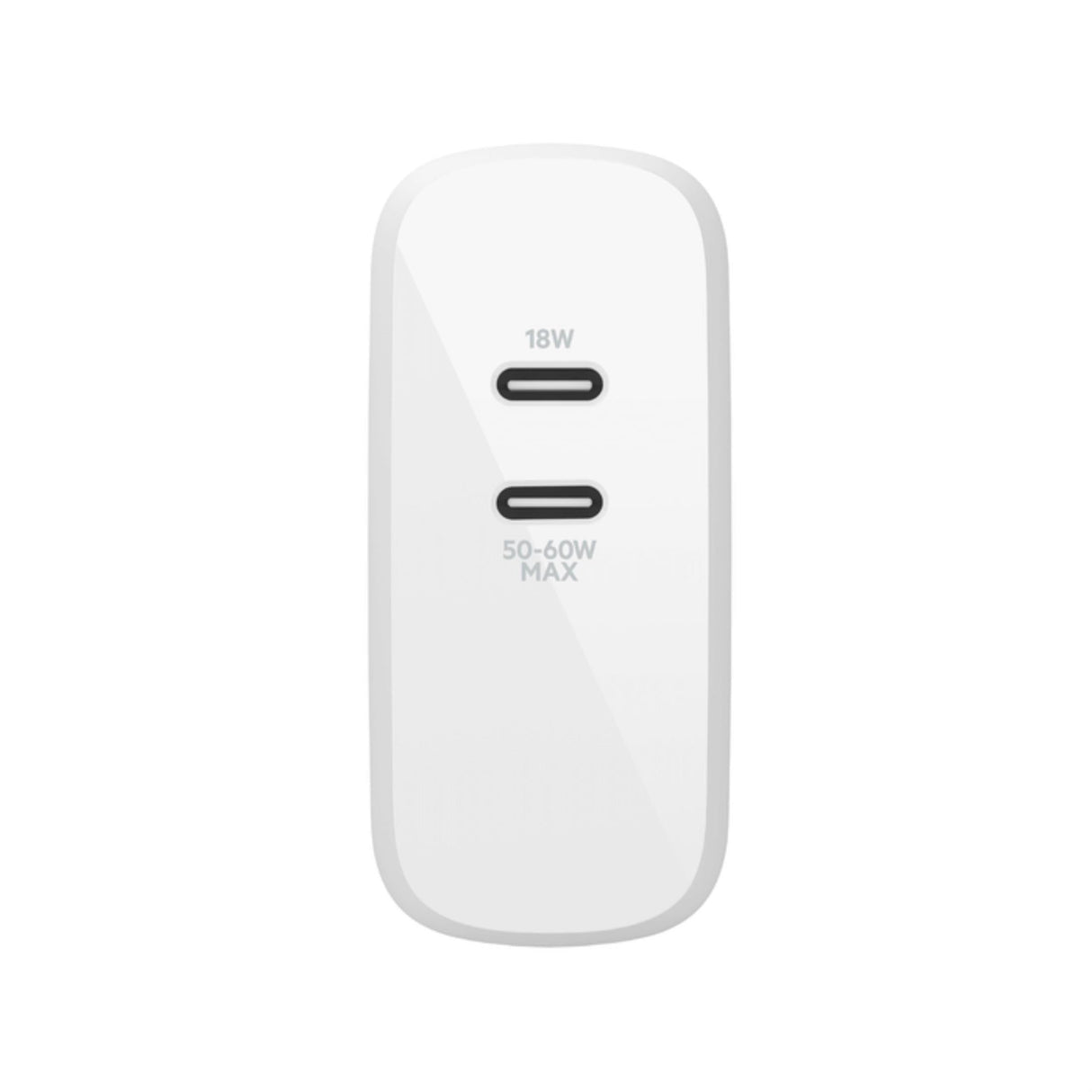 Belkin Dual 65W USB-C GaN Wall Charger with PPS - White WCH013VFWH