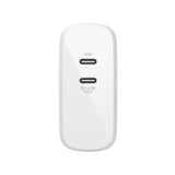 Belkin Dual 65W USB-C GaN Wall Charger with PPS - White WCH013VFWH