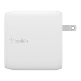Belkin Dual 65W USB-C GaN Wall Charger with PPS - White WCH013VFWH