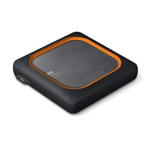 WD My Passport Wireless 2TB Wi-Fi Black and Orange External SSD WD BAMJ0020BGY-EESN