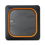 WD My Passport Wireless 2TB Wi-Fi Black and Orange External SSD WD BAMJ0020BGY-EESN