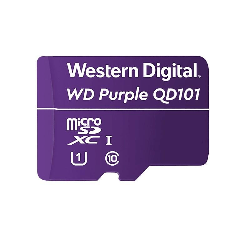 WD Purple SC QD101 64GB Ultra Endurance Class 10 UHS.I U1 MicroSDHC Memory Card WDD064G1P0C