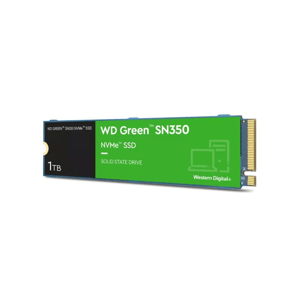 WD Green SN350 1TB PCIE M.2 NAND NVMe SSD WDS100T3G0C – FirstShop