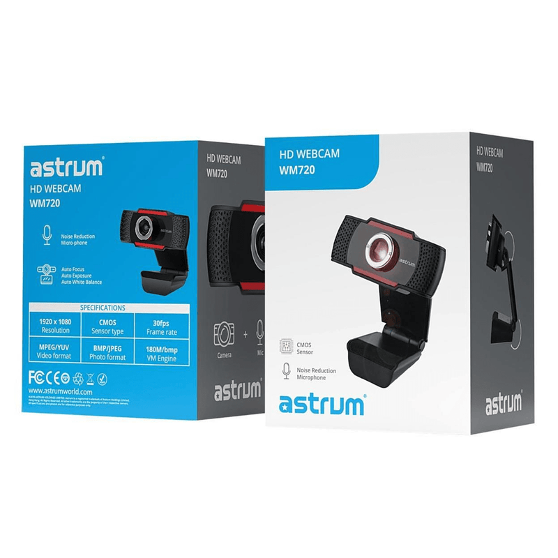 Astrum WM720 HD USB Webcam With Mic WEBCAM-720P