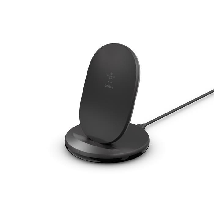 Belkin BoostCharge 15W Wireless Charging Stand with Wall Charger Black WIB002VFBK