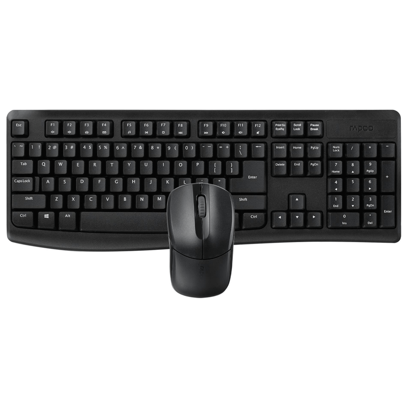 Rapoo Wireless Keyboard and Mouse Black X1800Pro