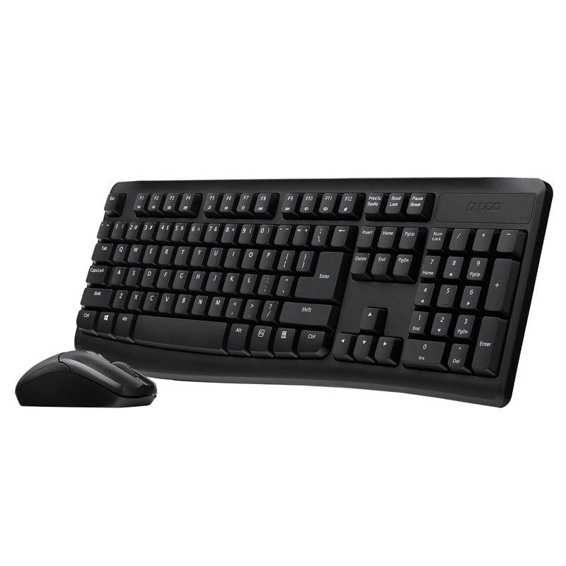 Rapoo Wireless Keyboard and Mouse Black X1800Pro