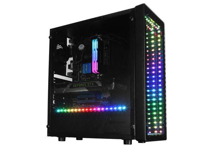 Raidmax GALAXY Midi Tower Black Gaming PC Case X230FAB