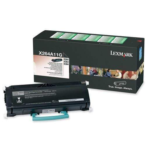 Lexmark X264A11G Black Toner Cartridge 3,500 Pages Original Single-pack