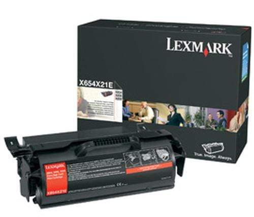 Lexmark X654 X656 X658 Extra Black Toner Cartridge 36,000 Pages Original X654X31E Single-pack