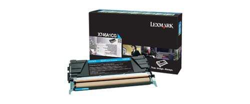 Lexmark X746A1CG Cyan Toner Cartridge 7,000 Pages Original Single-pack