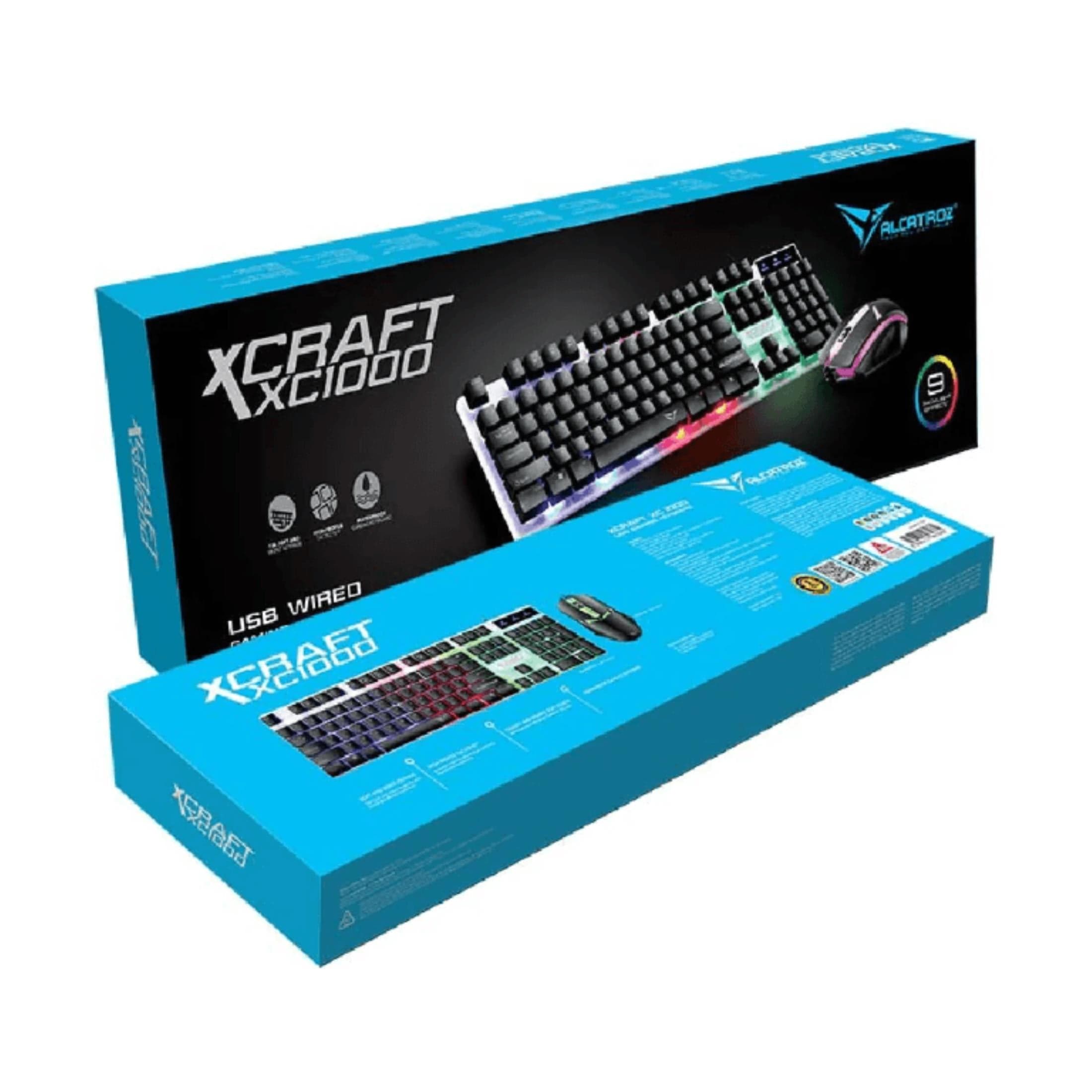 Alcatroz X-Craft XC 1000 Wired Gaming Keyboard and Mouse