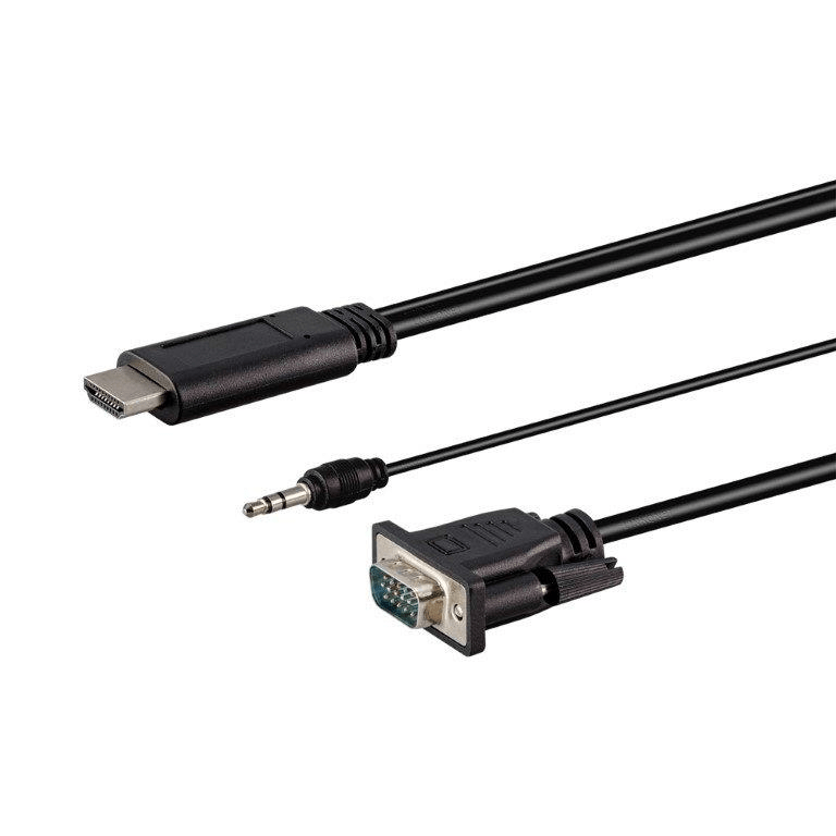 LinkQnet 1.8m HDMI Male to VGA Male with Audio Cable XF-HVA02