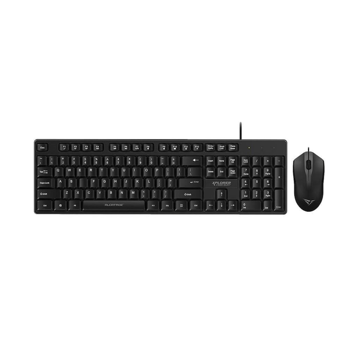 Alcatroz Xplorer C3300 Silent USB Keyboard and Mouse XPLORERC3300S