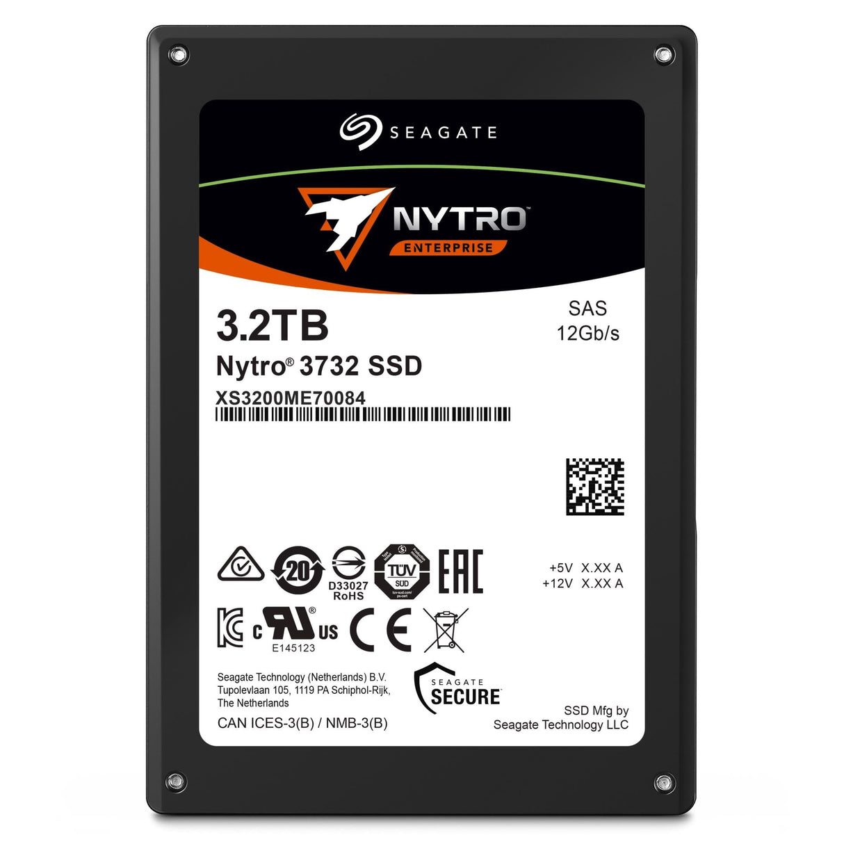 Seagate Enterprise Nytro 3732 2.5-inch 3200 GB SAS 3D eTLC Internal SSD XS3200ME70084