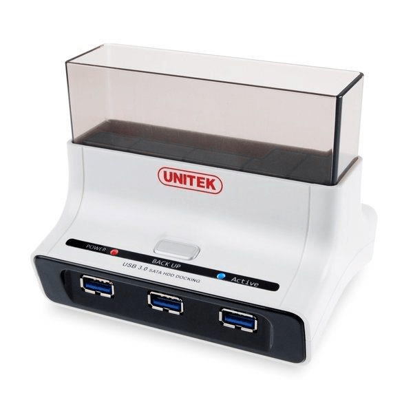 Unitek Y-1074 USB 3.0 OTB Sata HDD Dock With 3-Port Hub