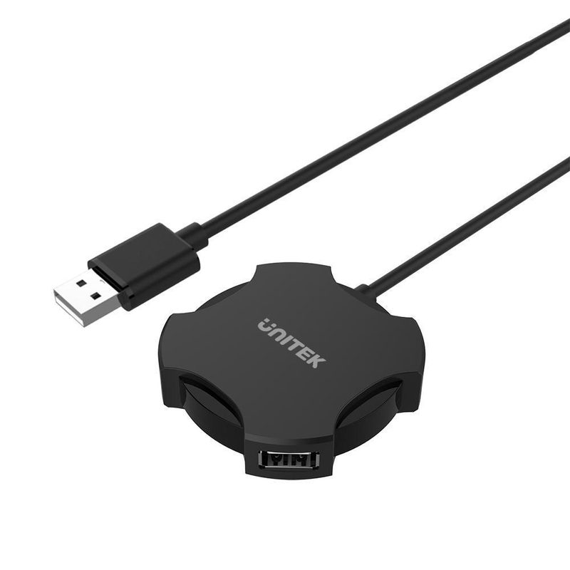 Unitek Y-2178 interface hub USB 2.0 480 Mbit/s Black