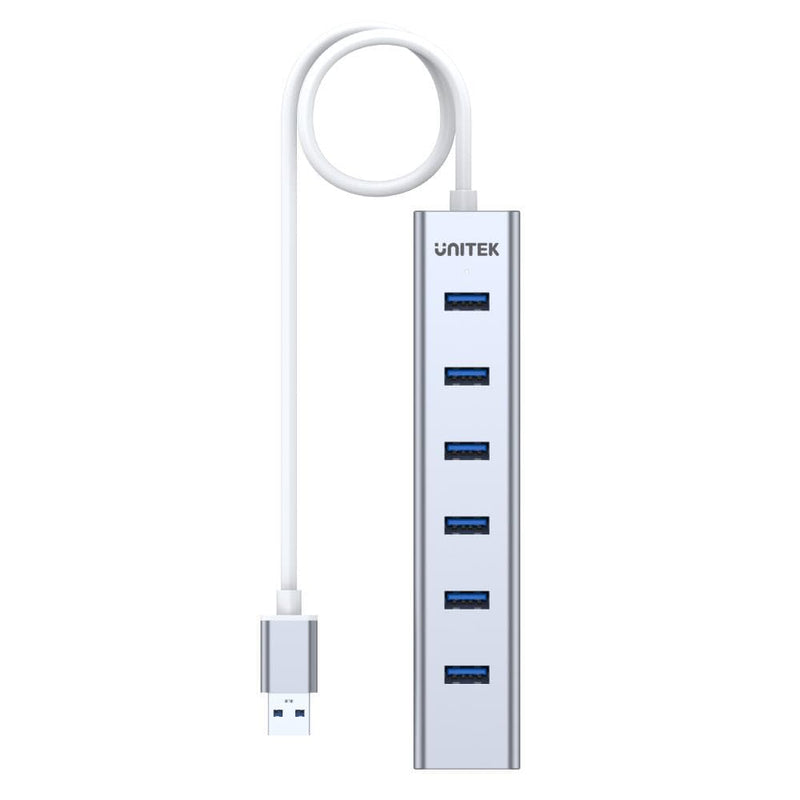 Unitek Y-3090 Interface Hub USB 3.2 Gen 1 (3.1 Gen 1) Type-A 5000 Mbit/s Silver