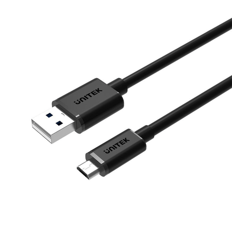 Unitek USB 2.0 to Micro USB Charging Cable Bundle Pack (2 x 0.3M and 3 x 0.2M) Y-C4007BK