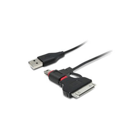 Unitek 1m USB A-M to Mini + Micro B Male Y-C424
