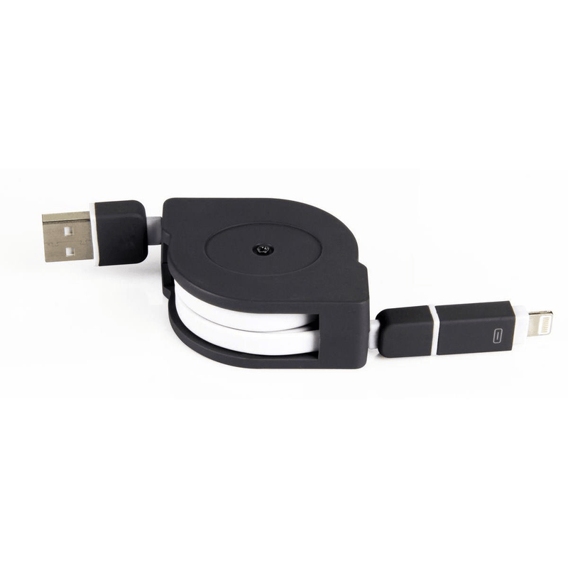 Unitek Y-C440DWH 1m Retractable USB to Lightning Cable