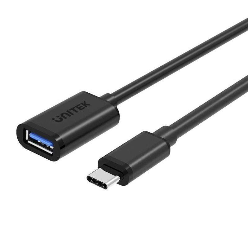 Unitek 20cm USB-C to USB-A Adapter with 5Gbps (USB 3.0) Y-C476BK