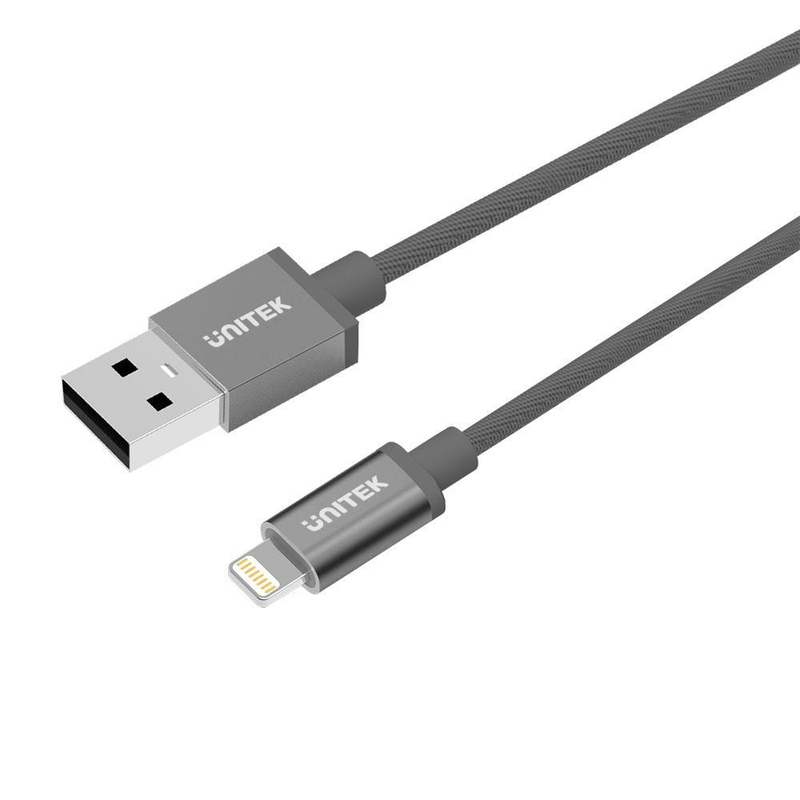 Unitek 1m MFi Certified USB-A to Lightning Cable Y-C499AGY