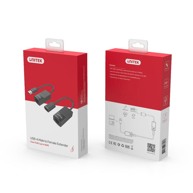 Unitek USB Extender Over Cat 5/ Cat 5e Y-UE01001