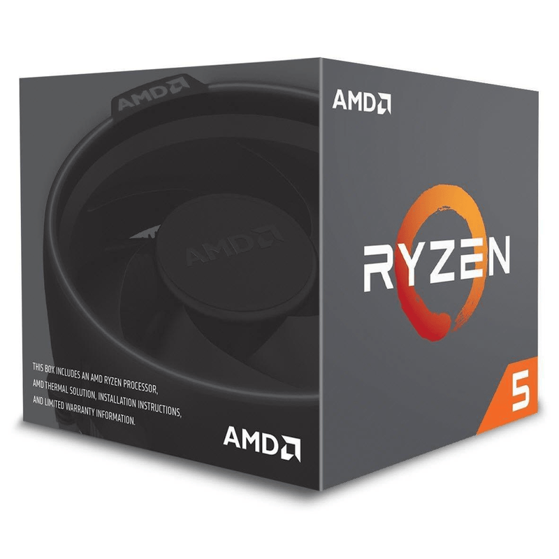 AMD Ryzen 2600 CPU - AMD Ryzen 5 6-core Socket AM4 3.4GHz Processor YD2600BBAFBOX