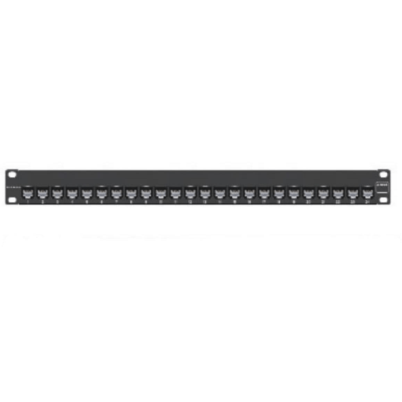 Siemon Z-MAX 6A Shielded Loaded Patch Panel 1U 19-inch Z6AS-PNL-24K